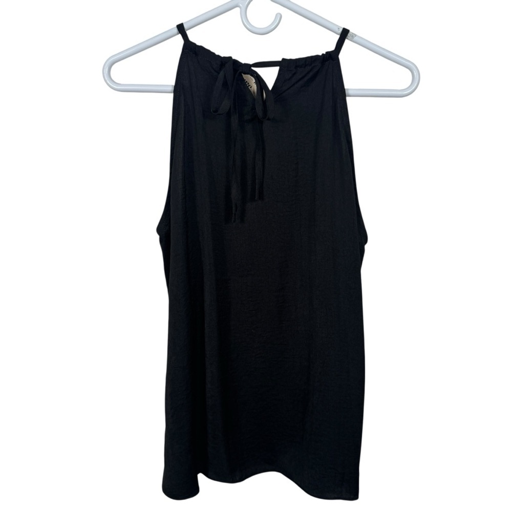 Savanna Jane Black Embroidered Tank Top, Size M - Picture 5 of 6